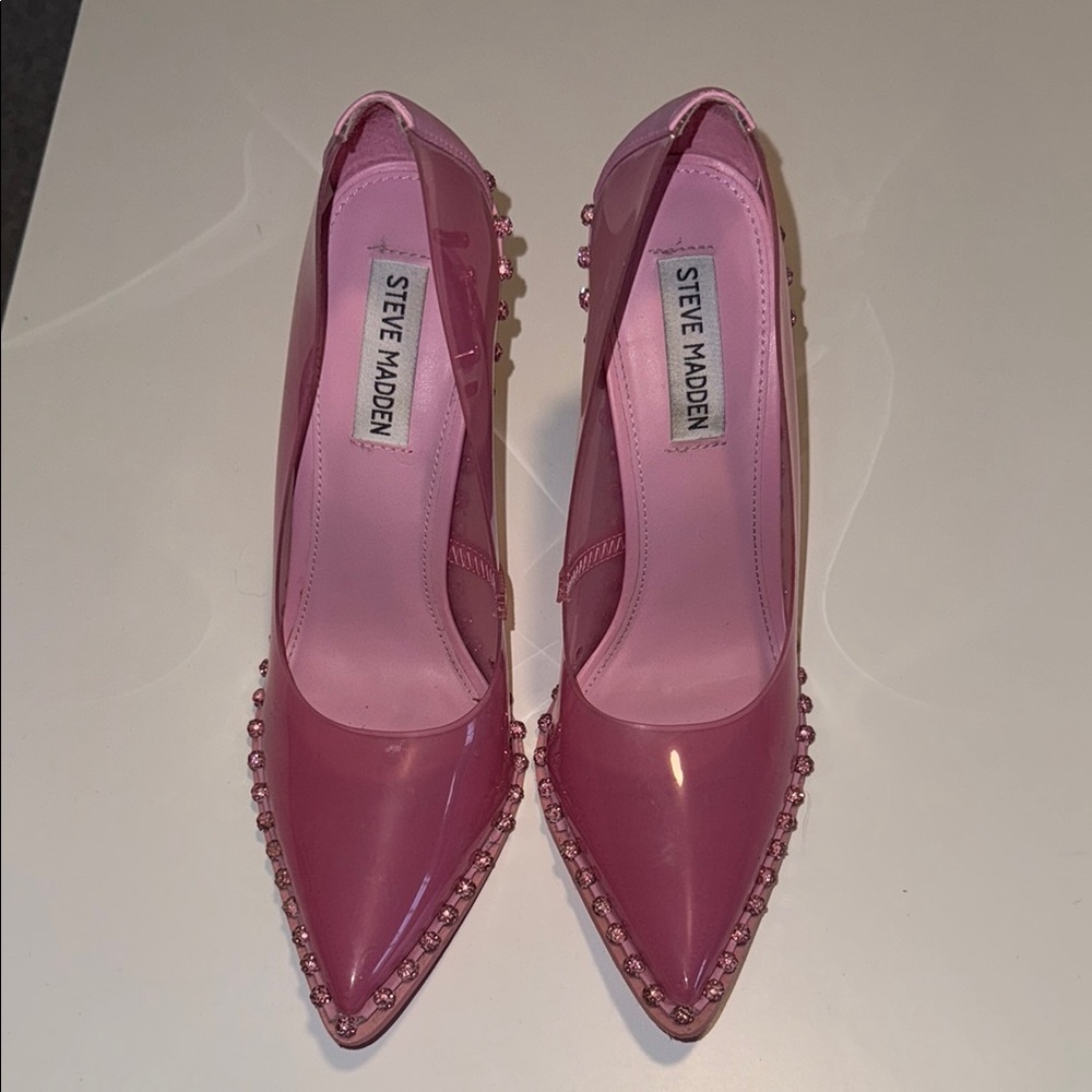 Steve Madden Glossy Pink Heels